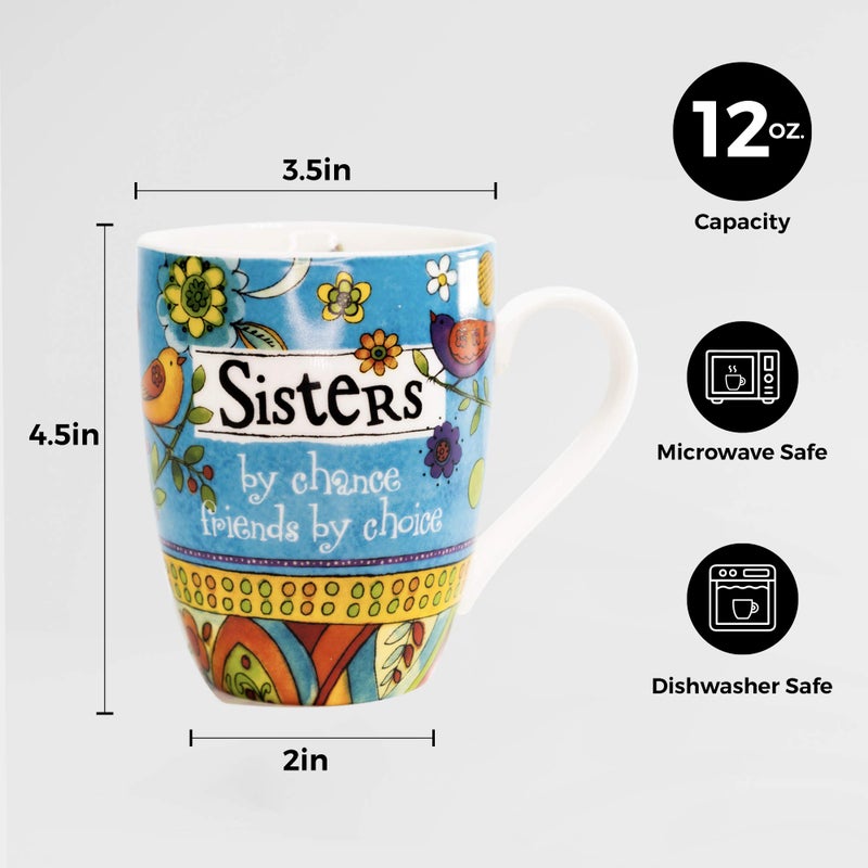 Divinity Boutique 23777 Ceramic Mug And Memo Pad Sister, Multicolor, 12 ounce - Image 4